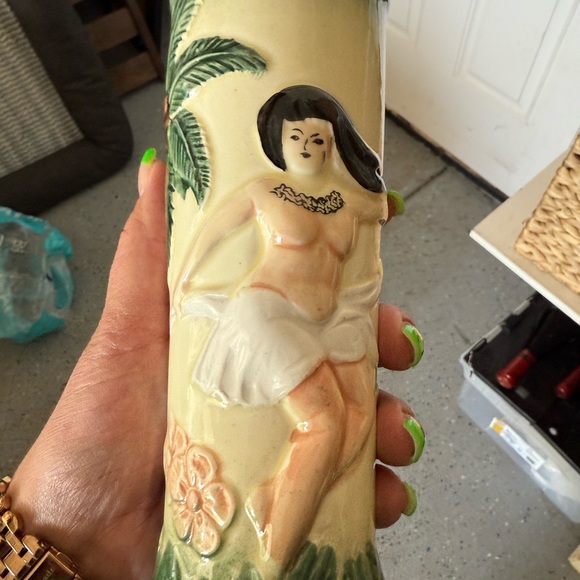 Vintage Japanese Tiki Ceramic Glass - Picture 1 of 5